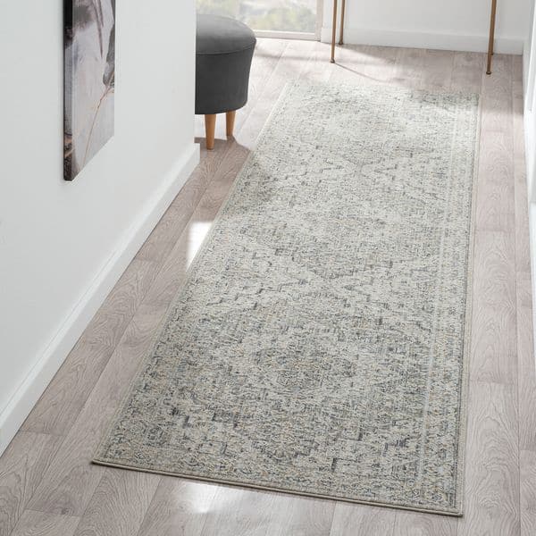 Aubrey 6753 Taupe Runner-This exquisite collection has all the hallmarks of a perfect combination of design, colour and texture. The modern take on traditional oriental patterns in this superb range are reflected beautifully on a durable, cross-woven pile