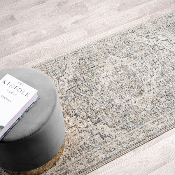 Aubrey 6753 Taupe Runner-This exquisite collection has all the hallmarks of a perfect combination of design, colour and texture. The modern take on traditional oriental patterns in this superb range are reflected beautifully on a durable, cross-woven pile