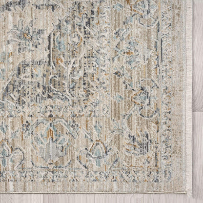 Aubrey 6753 Taupe Runner-This exquisite collection has all the hallmarks of a perfect combination of design, colour and texture. The modern take on traditional oriental patterns in this superb range are reflected beautifully on a durable, cross-woven pile