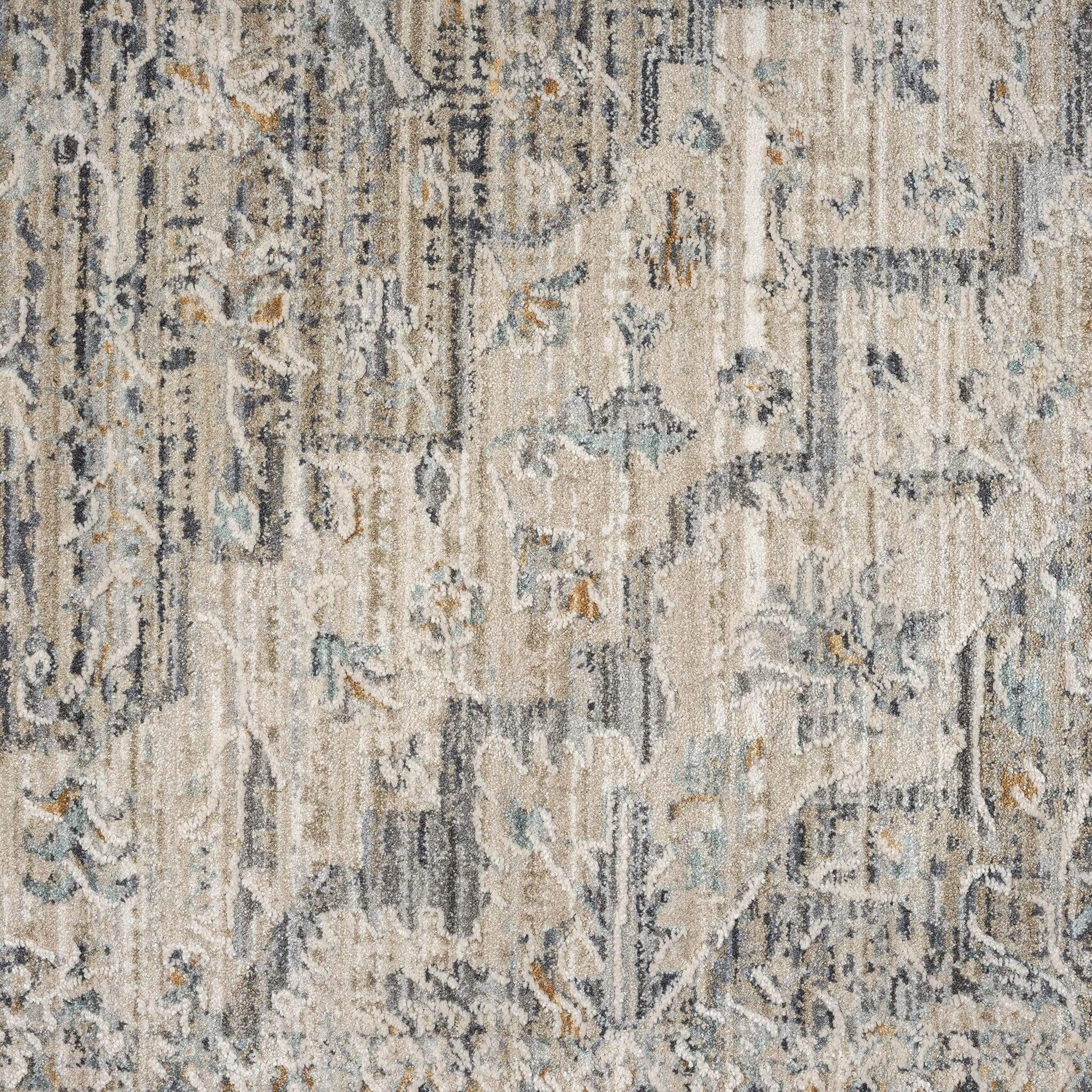 Aubrey 6753 Taupe Runner-This exquisite collection has all the hallmarks of a perfect combination of design, colour and texture. The modern take on traditional oriental patterns in this superb range are reflected beautifully on a durable, cross-woven pile