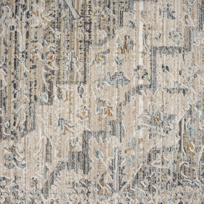 Aubrey 6753 Taupe Runner-This exquisite collection has all the hallmarks of a perfect combination of design, colour and texture. The modern take on traditional oriental patterns in this superb range are reflected beautifully on a durable, cross-woven pile