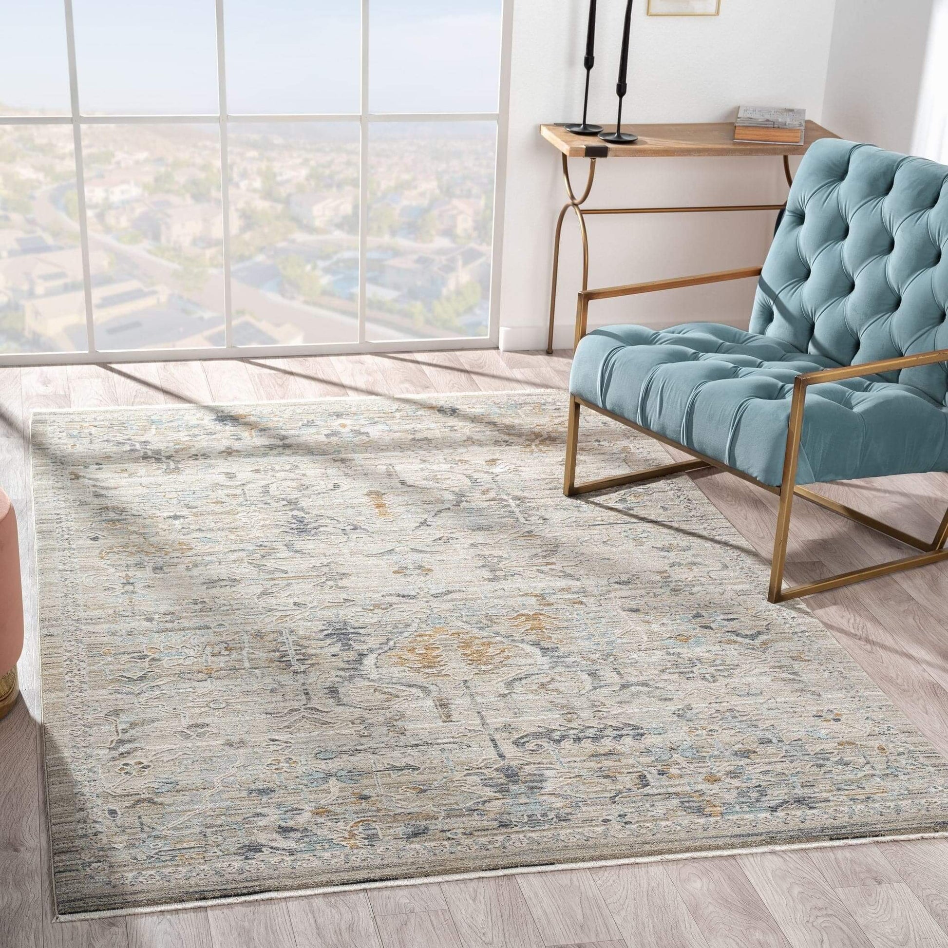 Aubrey 6755 Taupe-This exquisite collection has all the hallmarks of a perfect combination of design, colour and texture. The modern take on traditional oriental patterns in this superb range are reflected beautifully on a durable, cross-woven pile using