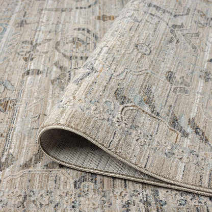 Aubrey 6755 Taupe-This exquisite collection has all the hallmarks of a perfect combination of design, colour and texture. The modern take on traditional oriental patterns in this superb range are reflected beautifully on a durable, cross-woven pile using