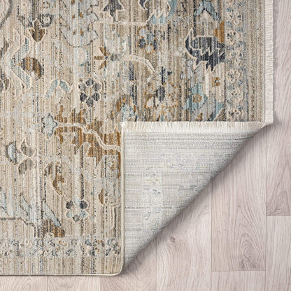 Aubrey 6755 Taupe-This exquisite collection has all the hallmarks of a perfect combination of design, colour and texture. The modern take on traditional oriental patterns in this superb range are reflected beautifully on a durable, cross-woven pile using