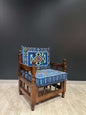 Authentic Armchair (Majlis Blue Serenity)  Dark  