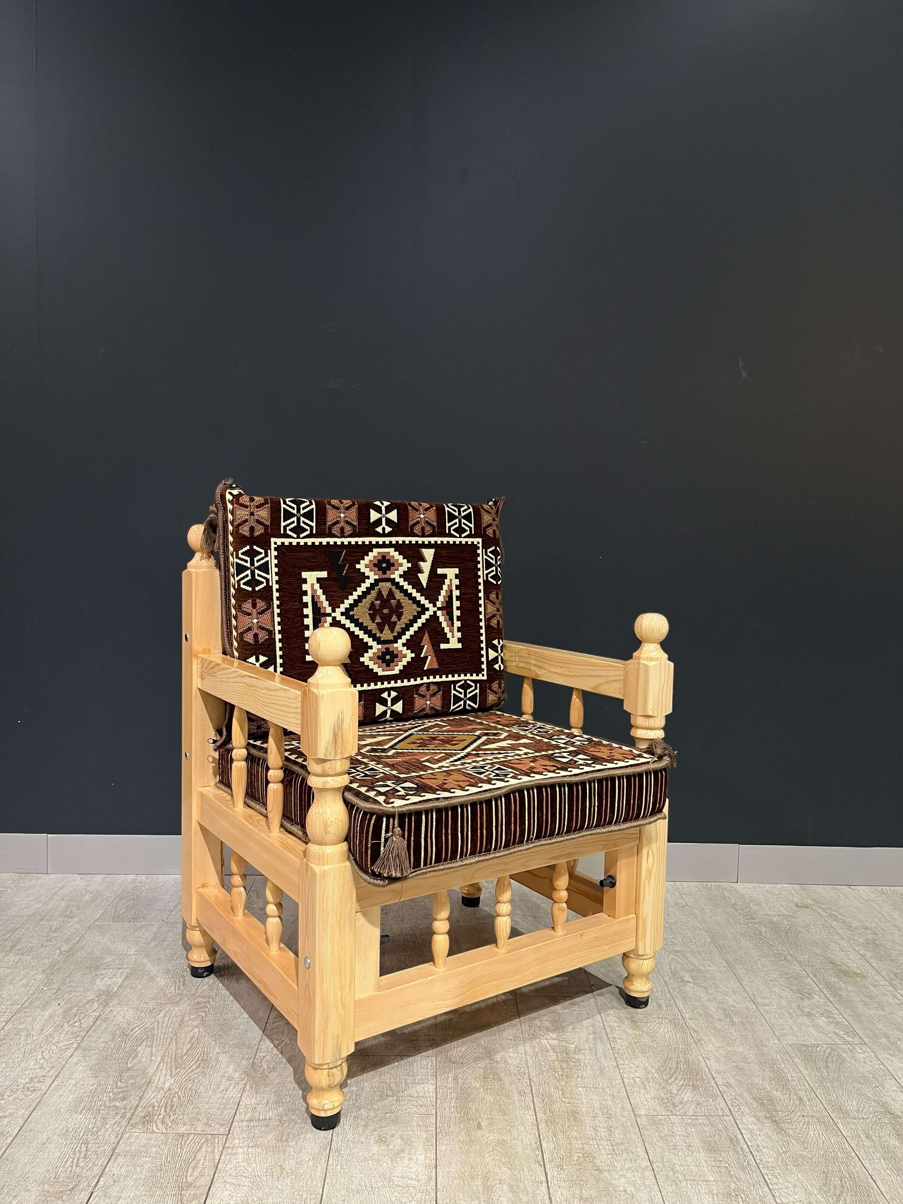 Authentic Armchair (Majlis Brown Serenity)