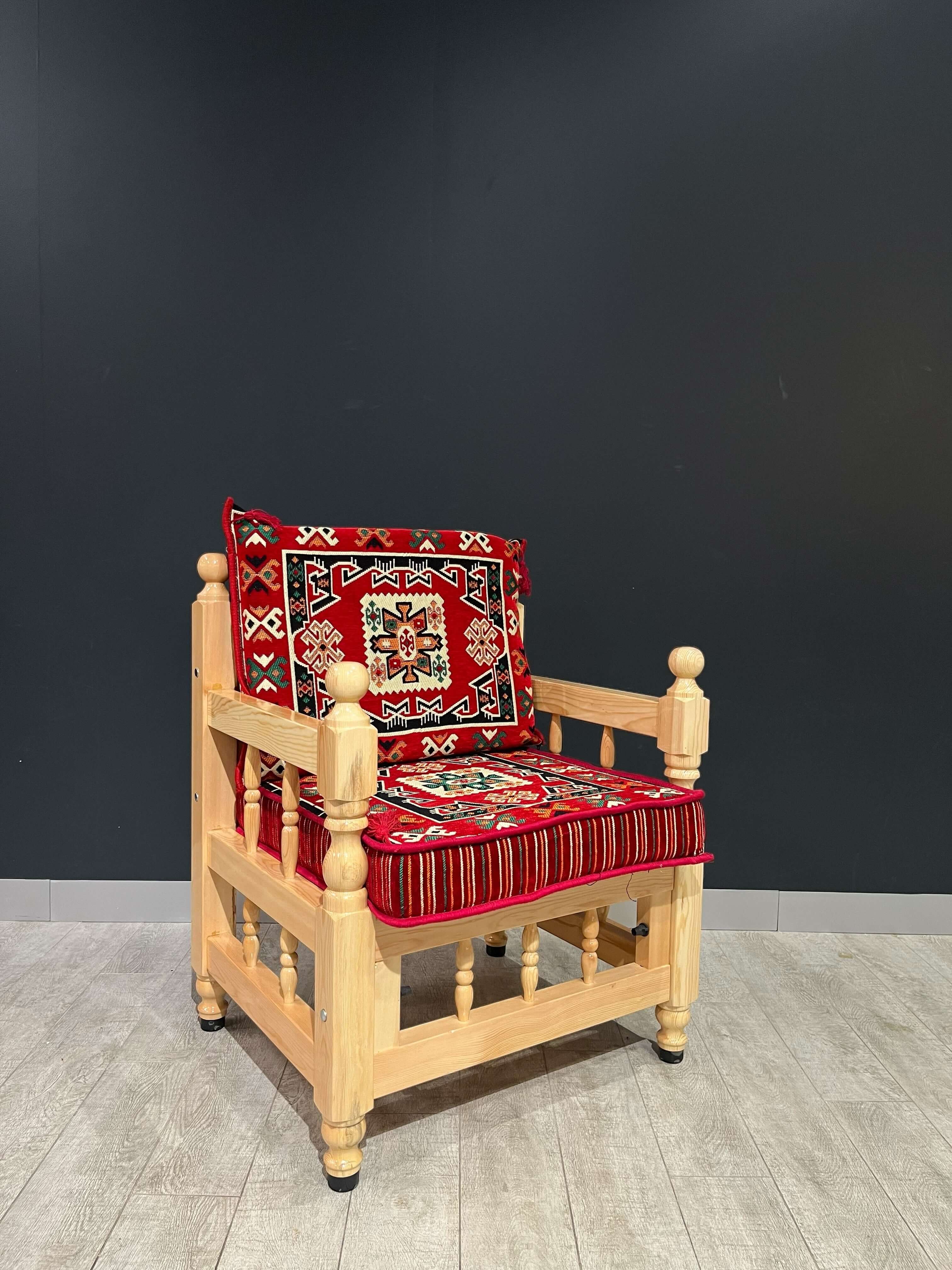 Authentic Armchair (Majlis Red Authentic)