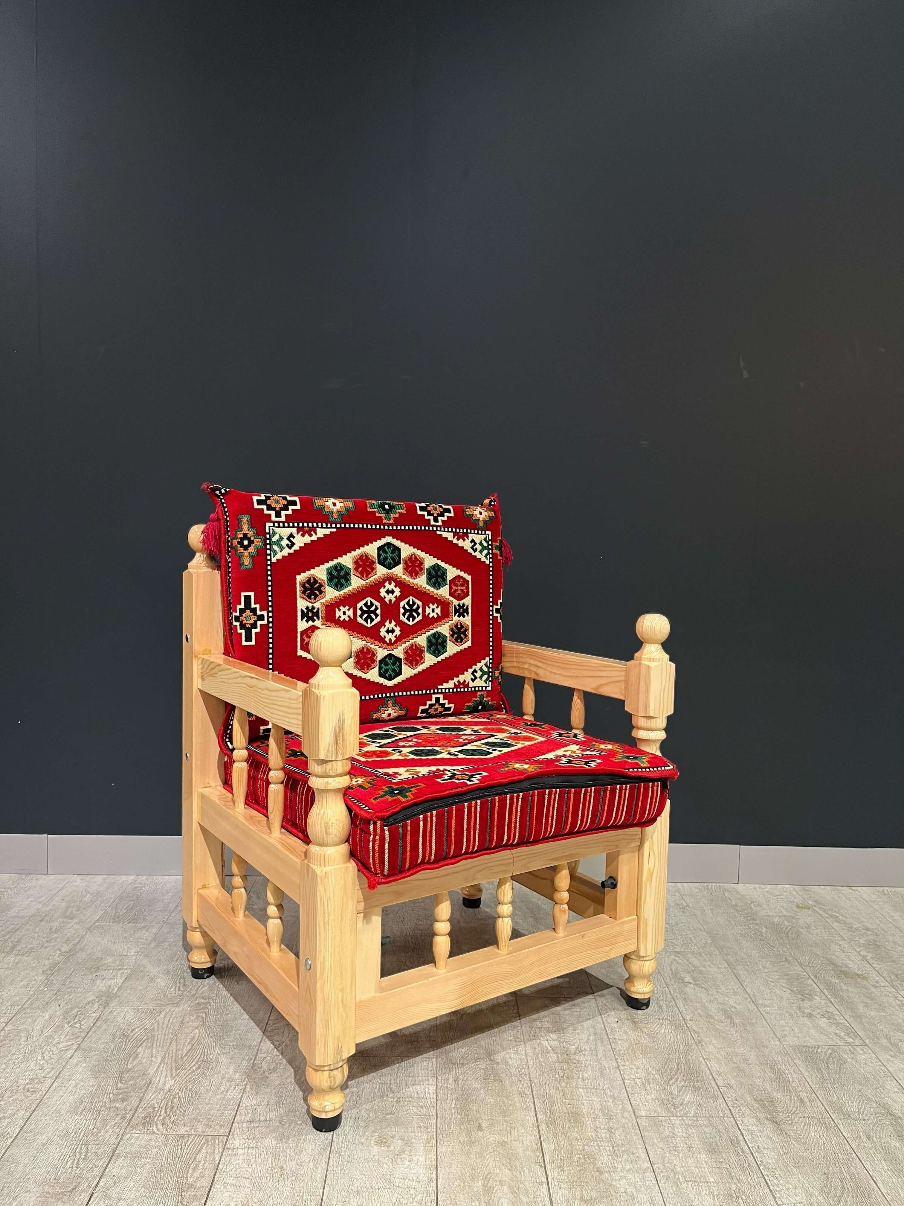 Authentic Armchair (Majlis Red Royal)