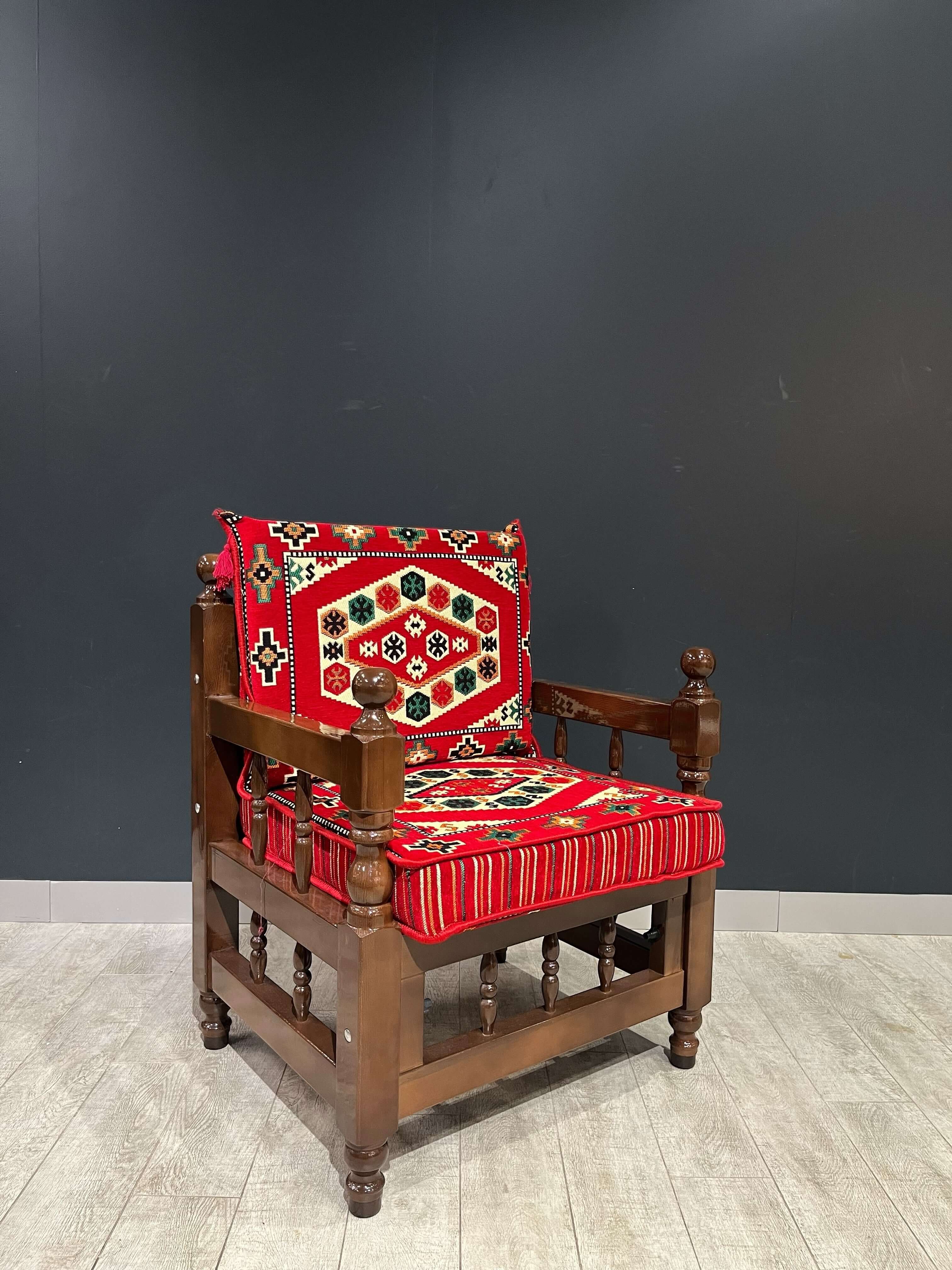Authentic Armchair (Majlis Red Royal)
