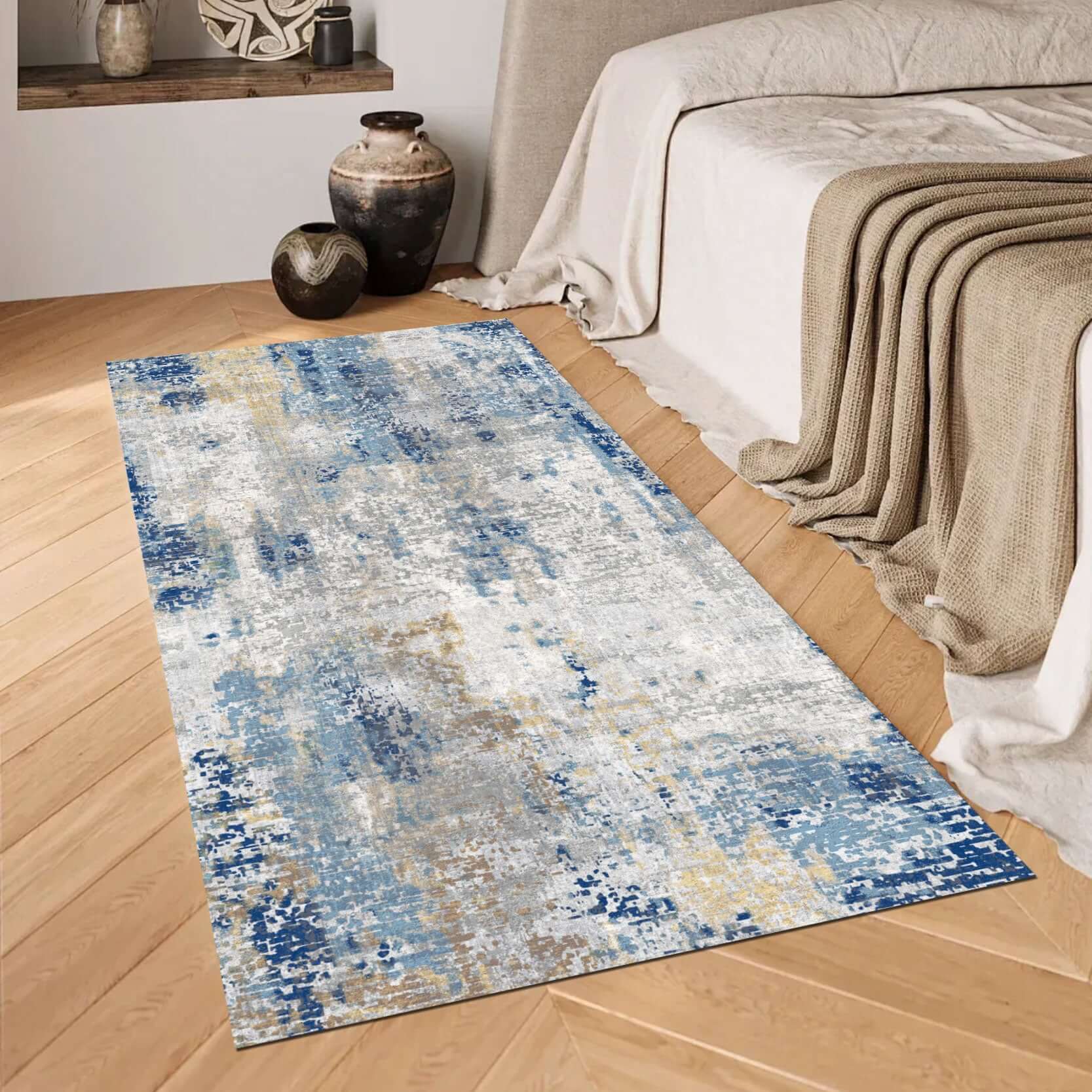 Azure Mist Modern Rug