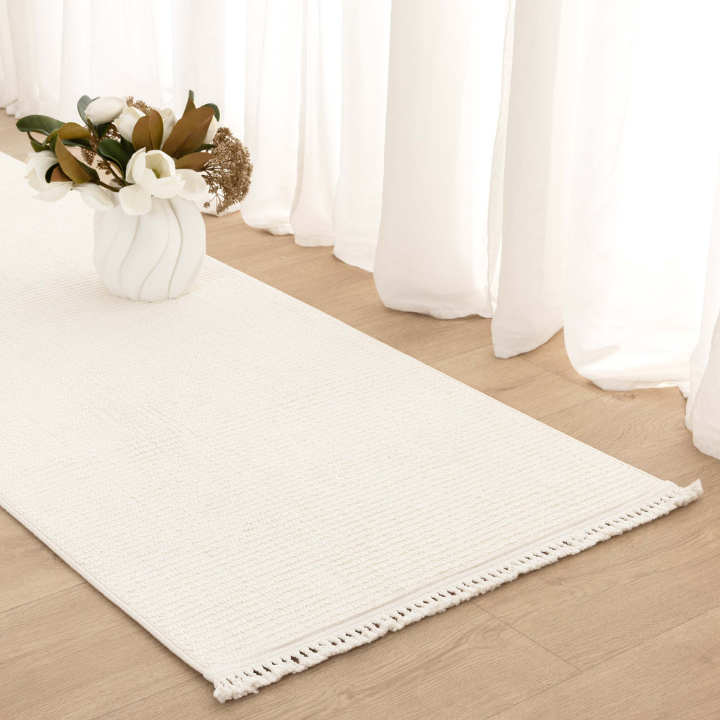 Berno Ivory Loop Rug - B001 – view 7