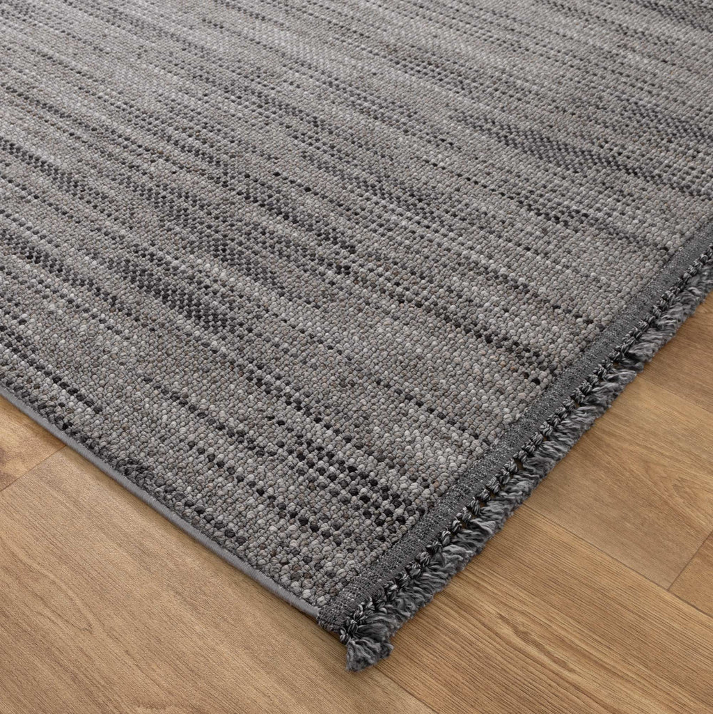Berno Charcoal Loop Rug - B005 – view 3