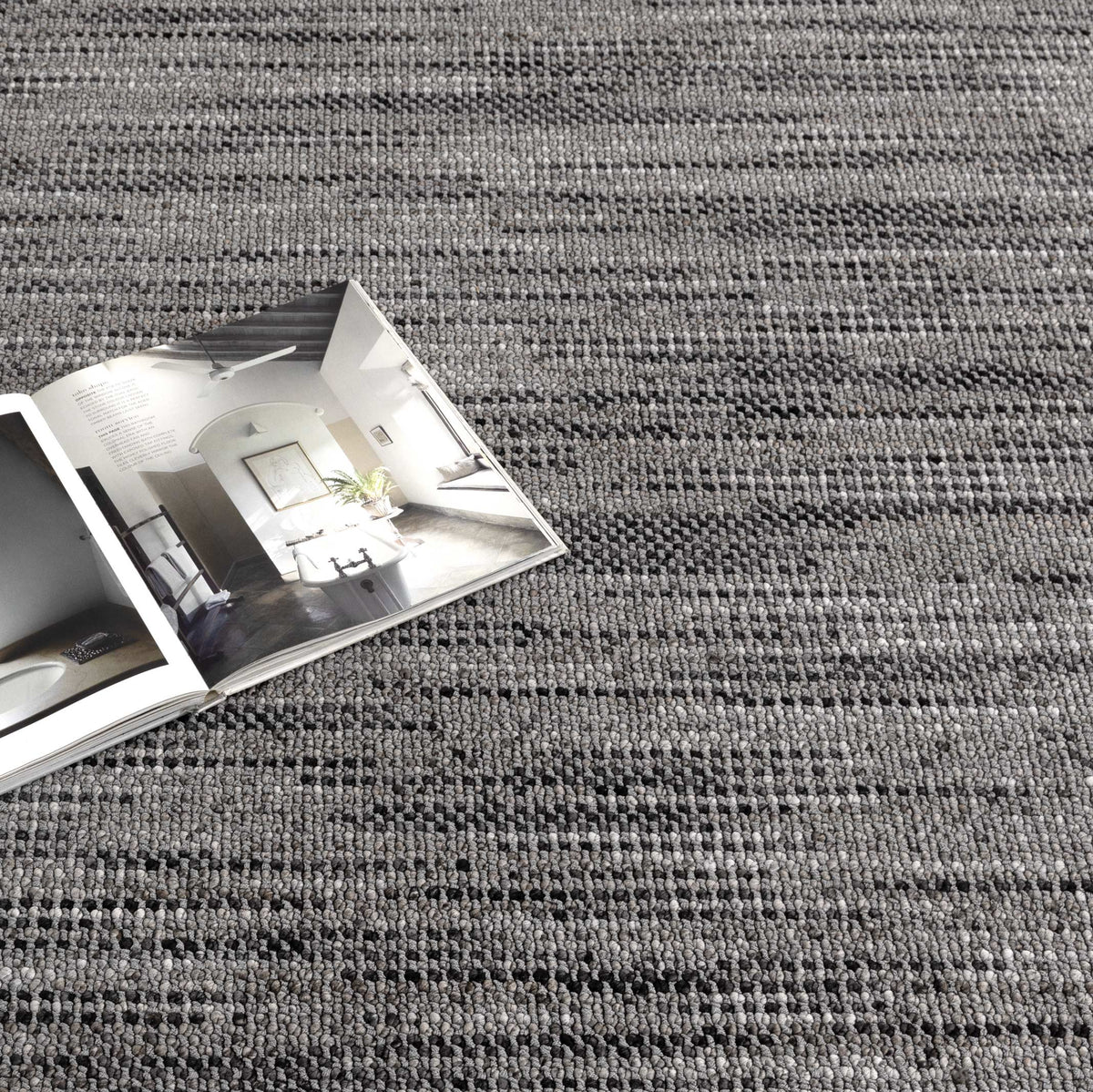 Berno Charcoal Loop Rug - B005 – view 5