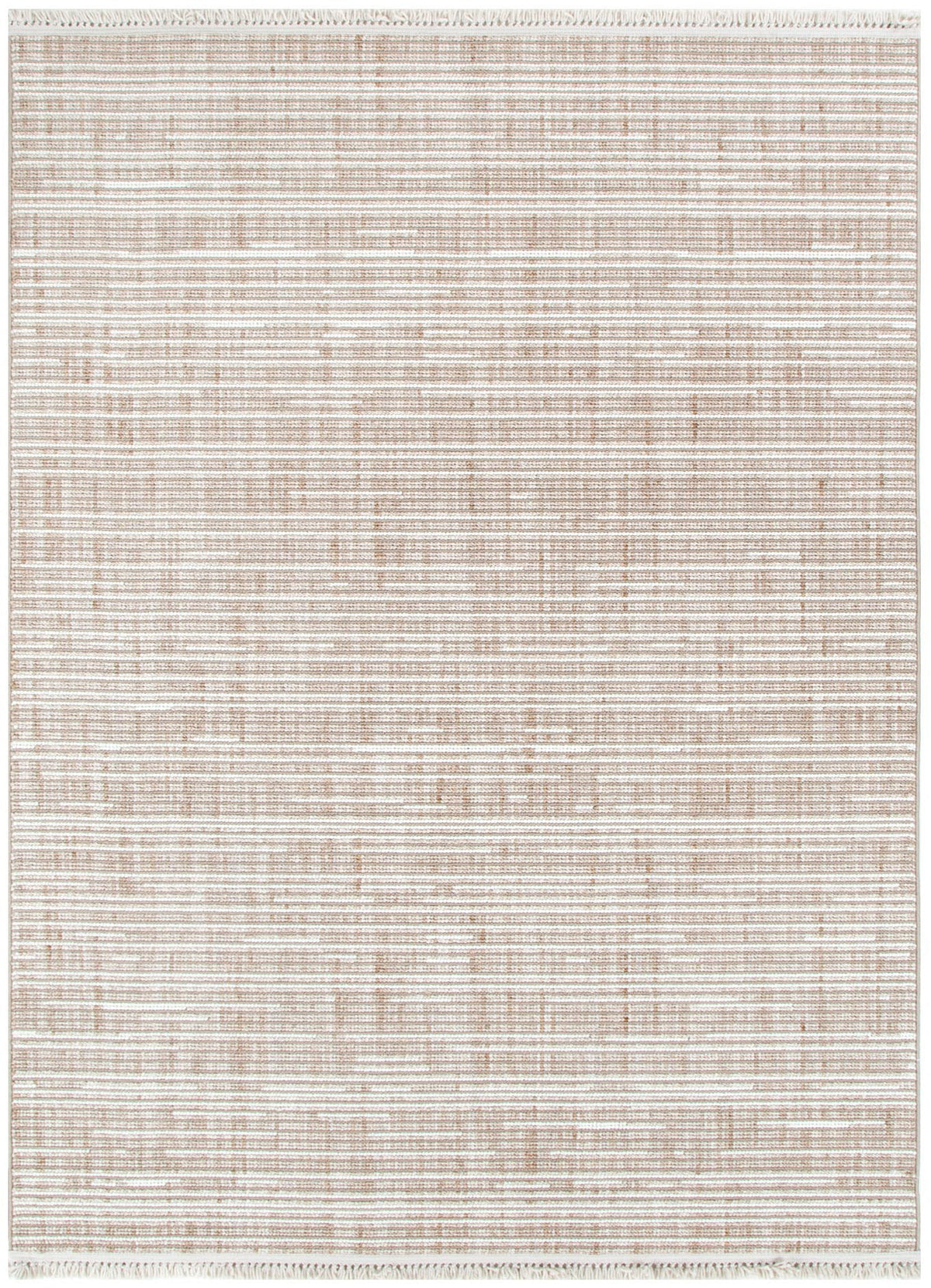 Berno Beige Ivory Loop Lines Rug - B007 – view 2