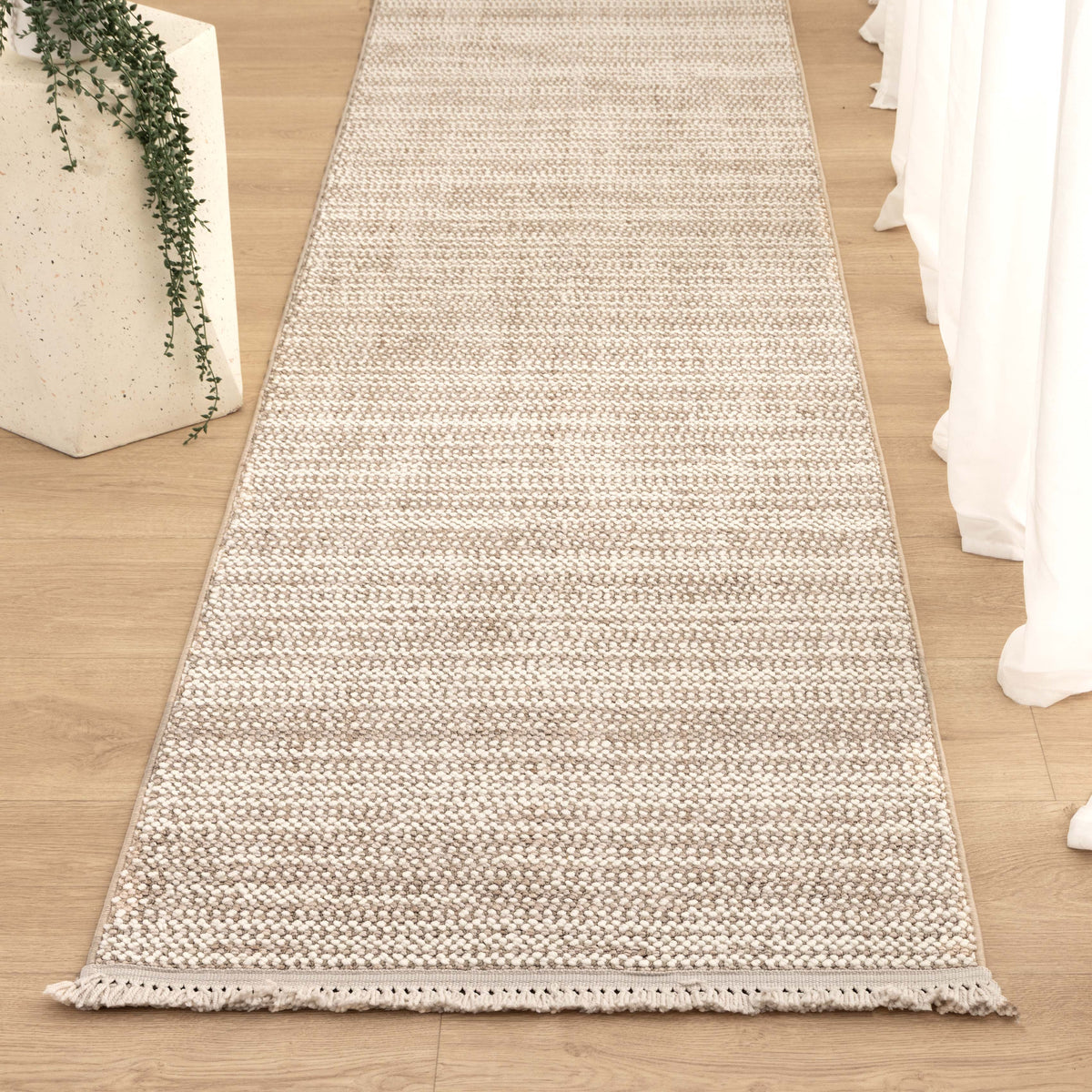 Berno Ivory Beige Loop Rug - B008 – view 8