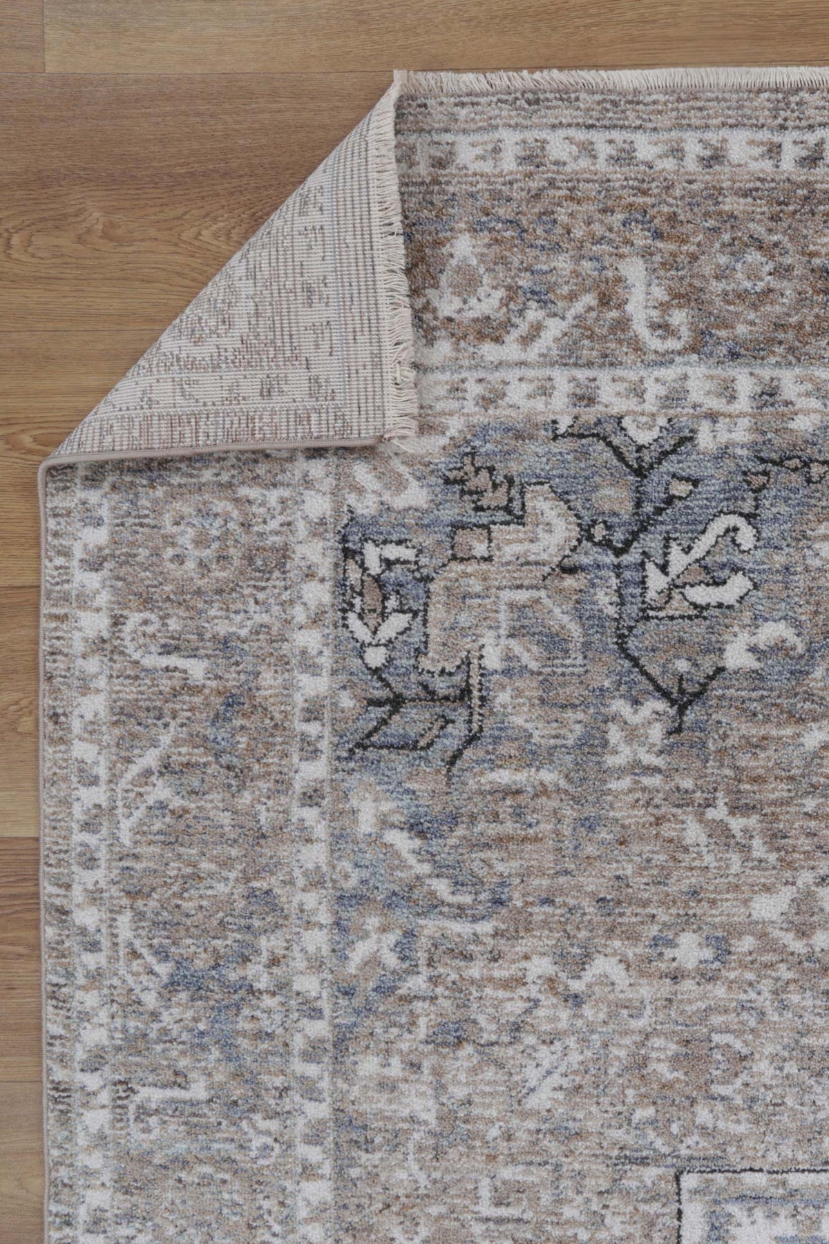 Baltimore Virginia Medallion Transitional Ash Rug – view 3
