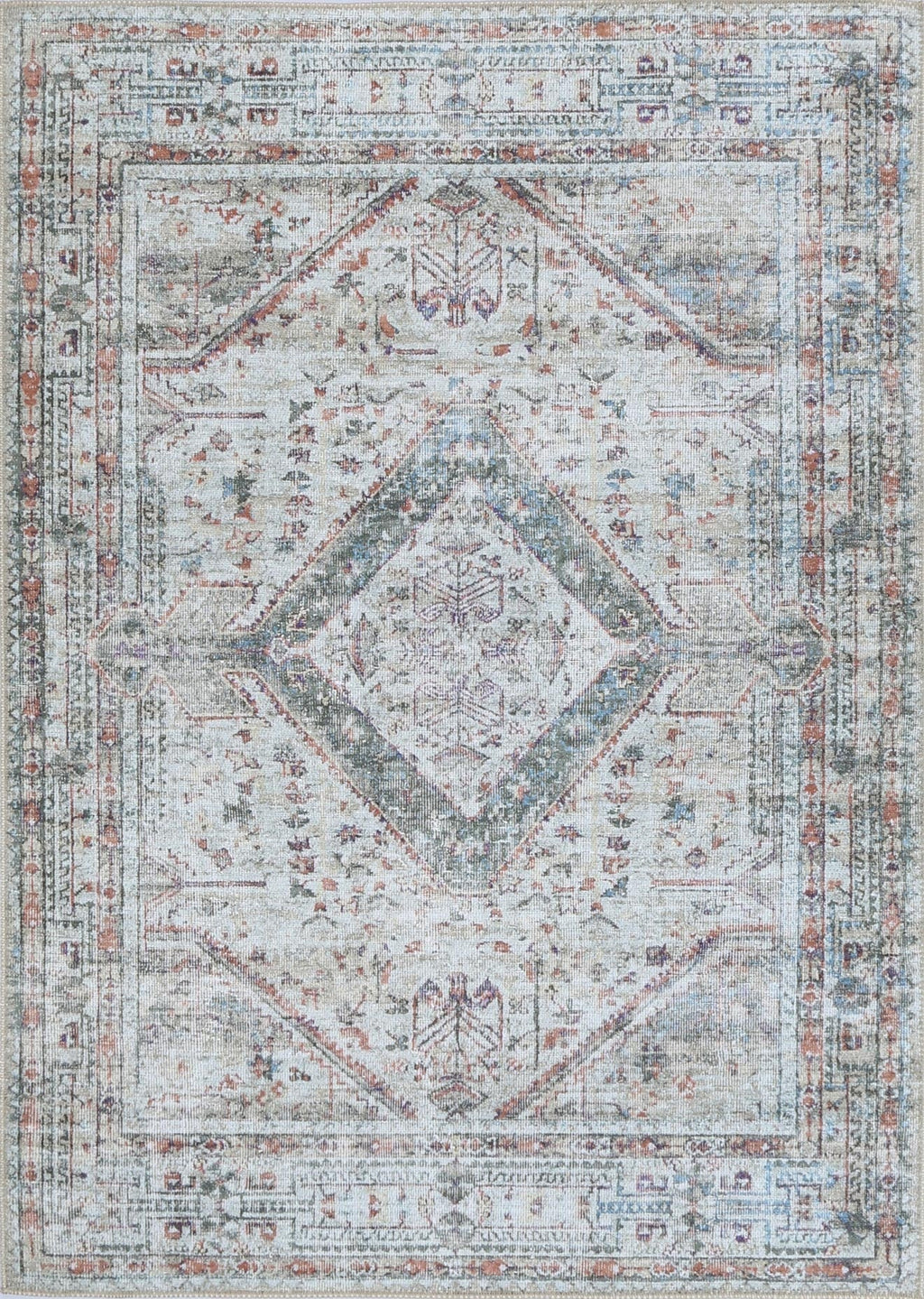 Babylon Nippur Multi Washable Rug - VTL0027-01 – view 4