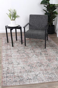 Babylon Tuttul Rust Rug - VTL1191-00 styled with furniture