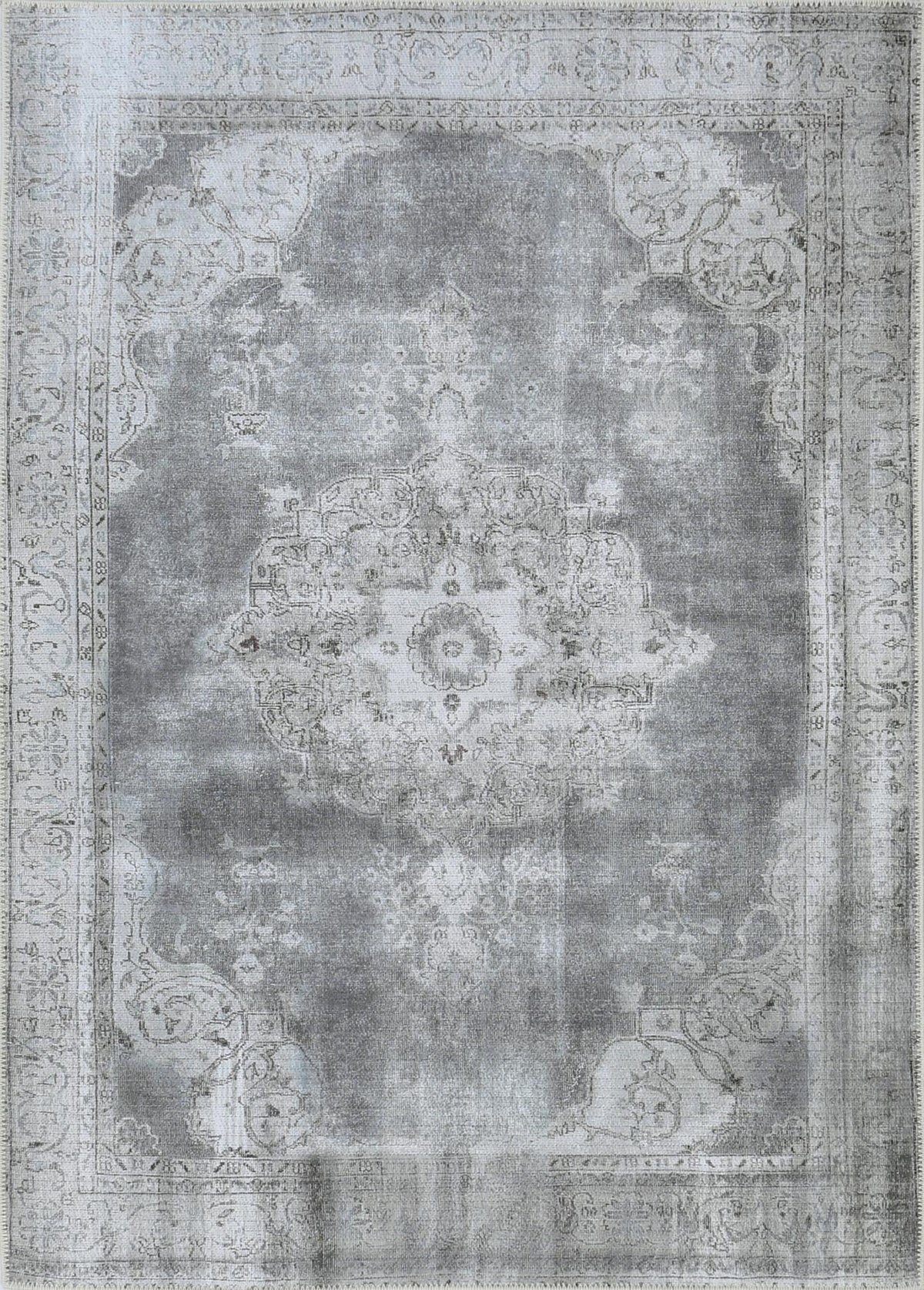 Babylon Isin Light Grey Washable Rug - VTL1192-01 – view 4