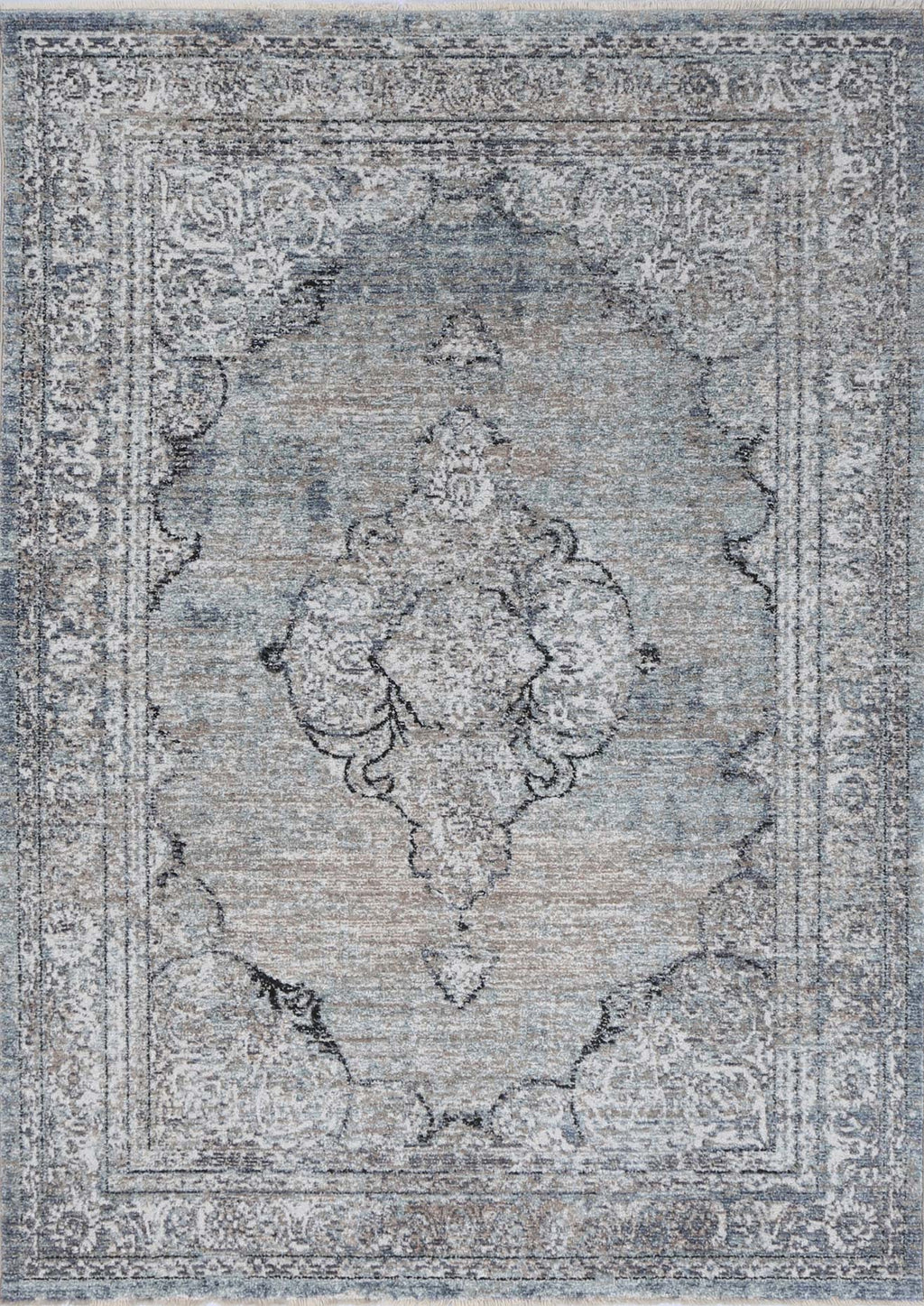 Baile Vintage Woodmere Grey Rug full design