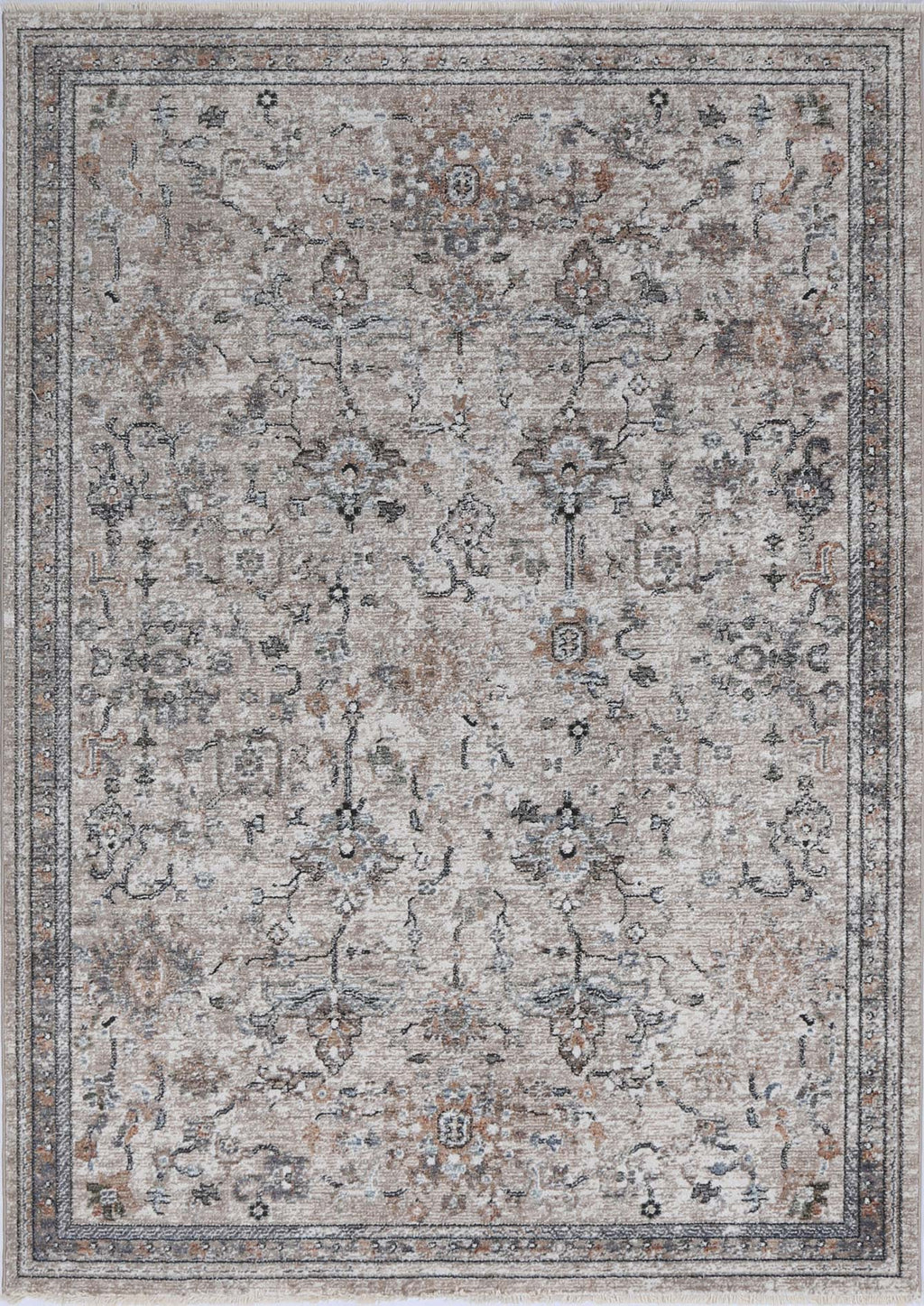 Baile Vintage Parklane Beige Rug full design