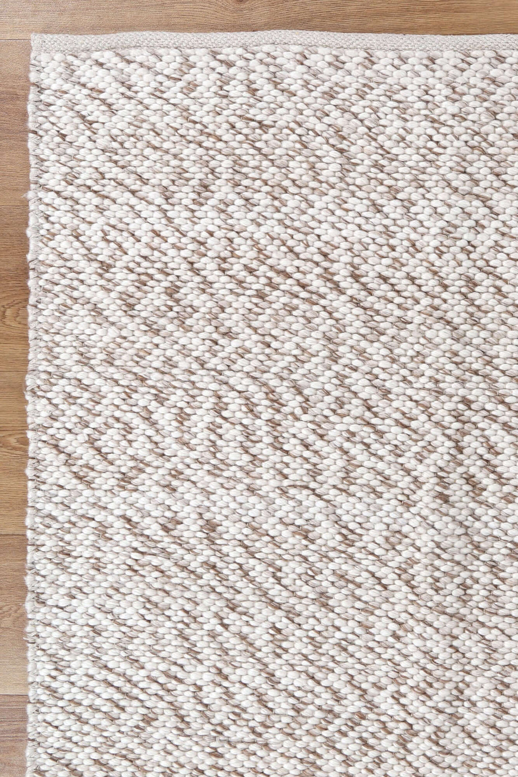 Tangier Beige Wool Rug detail