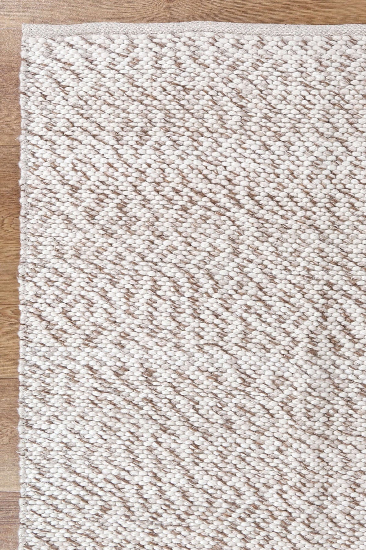 Tangier Beige Wool Rug detail