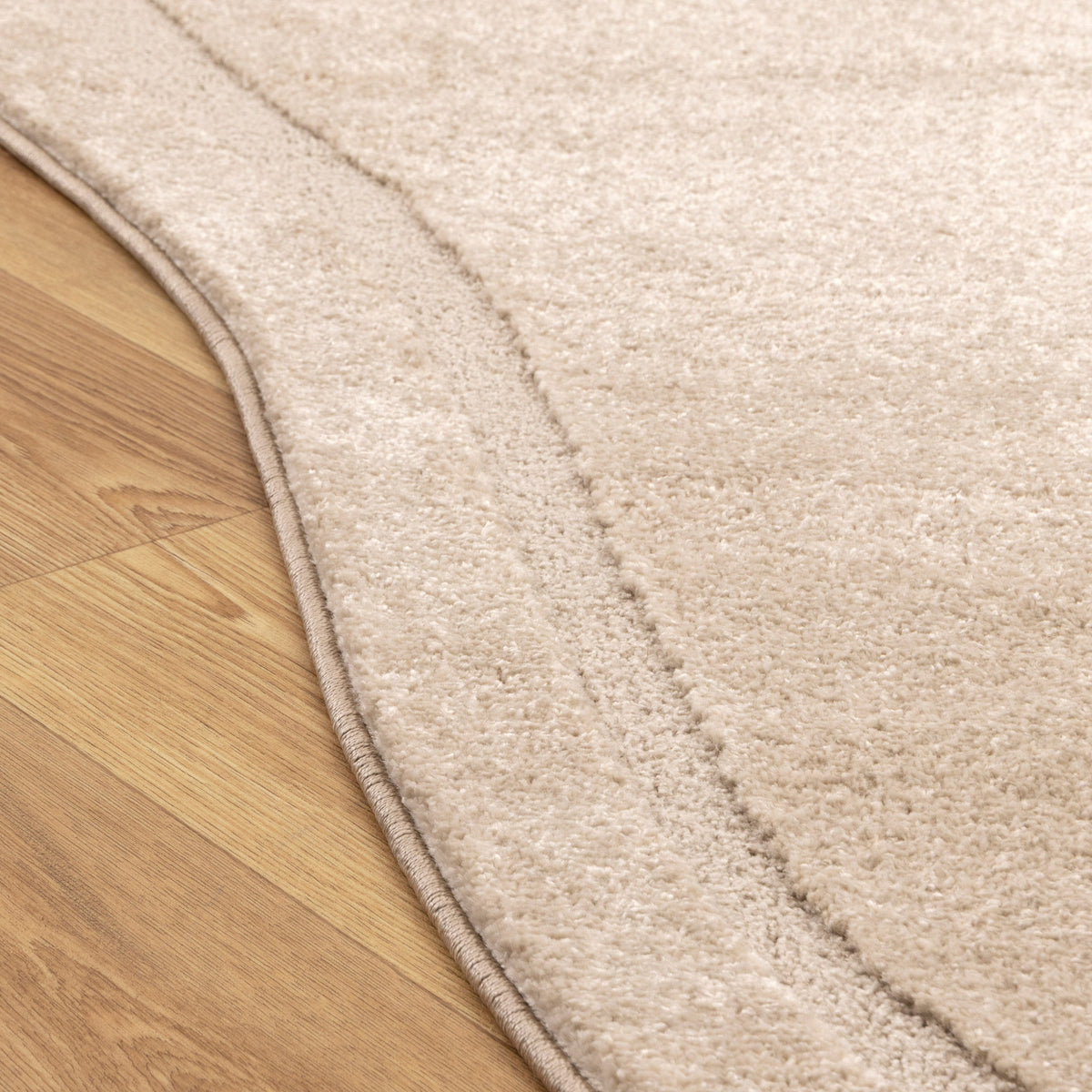 Nessa N700 Beige Jellybean Rug – view 3
