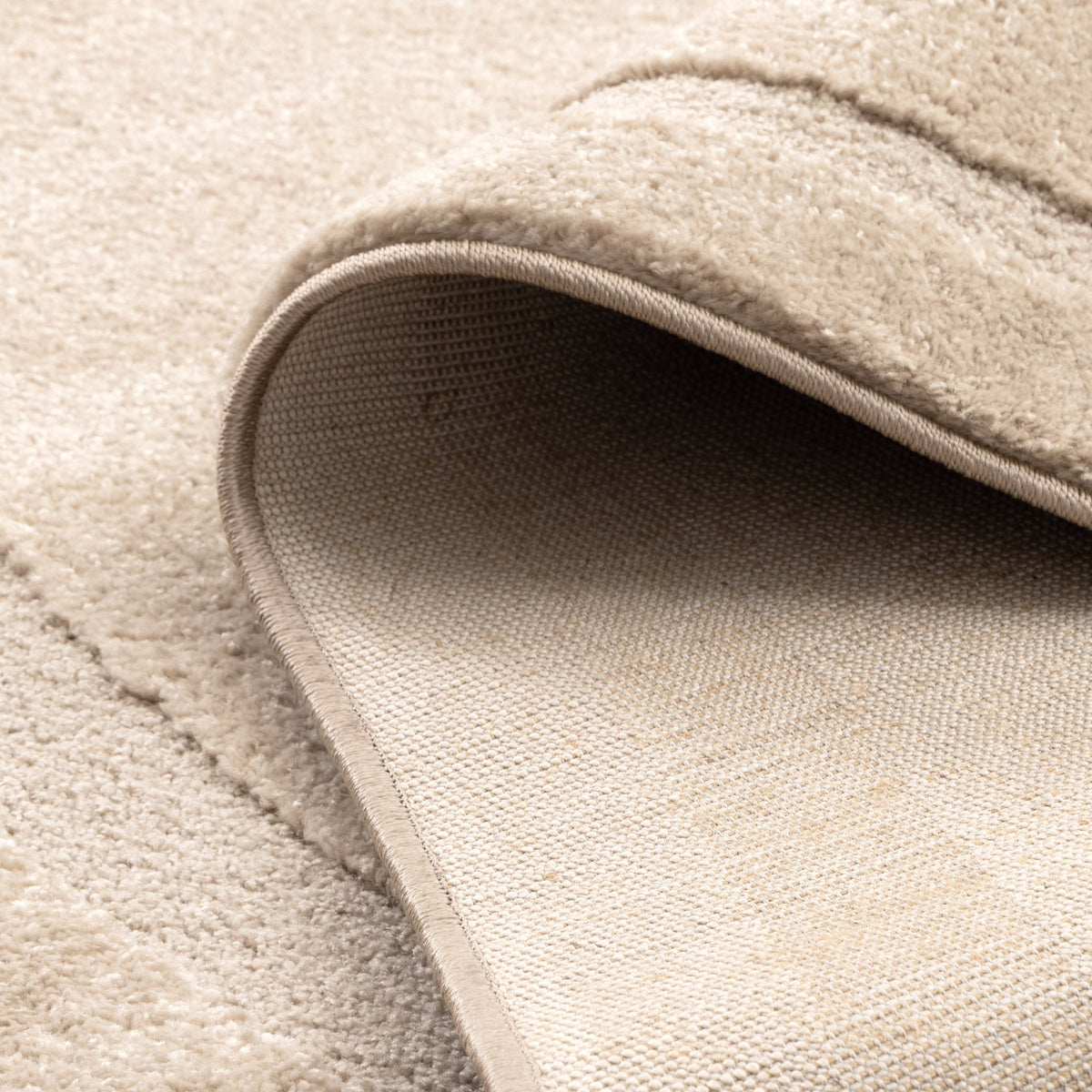 Nessa N700 Beige Jellybean Rug – view 4