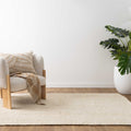 Bengal Bleached Jute Rug styled with furniture