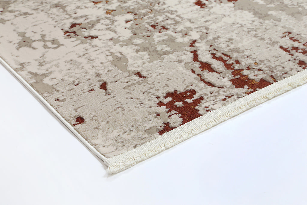 Bohemian Paradise One Modern Beige Terracotta Rug - 01BTER – view 5