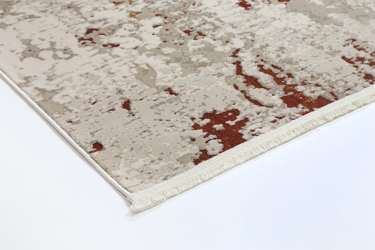 Bohemian Paradise One Modern Beige Terracotta Rug - 01BTER – view 5