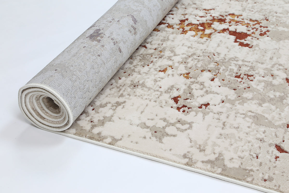 Bohemian Paradise One Modern Beige Terracotta Rug - 01BTER – view 4