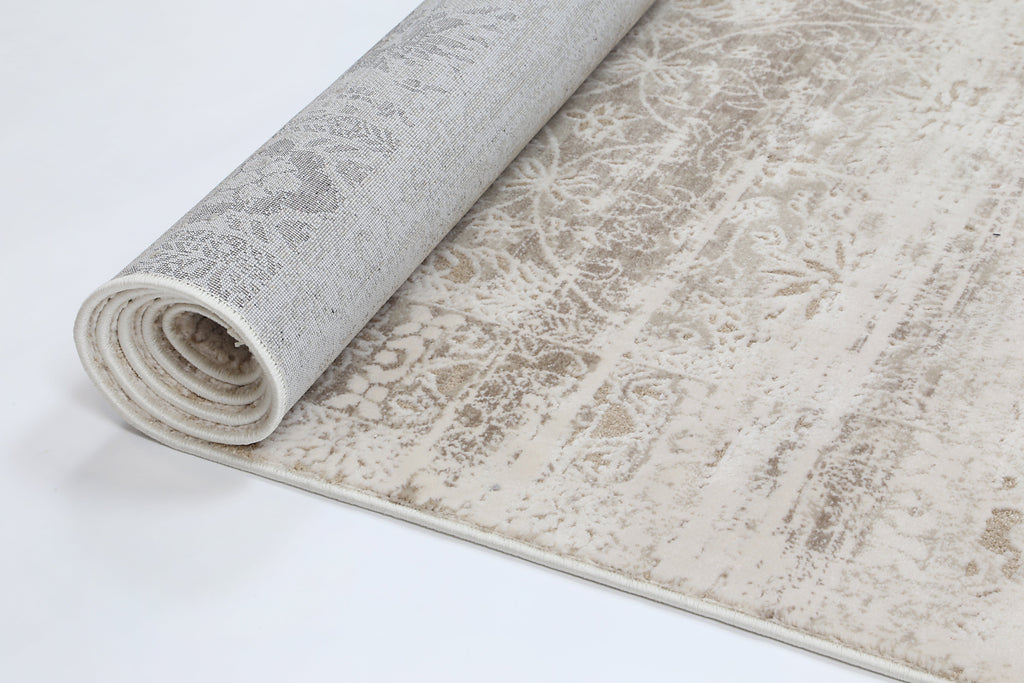 Bohemian Paradise Solid Beige Modern Rug - 02BEIG – view 3