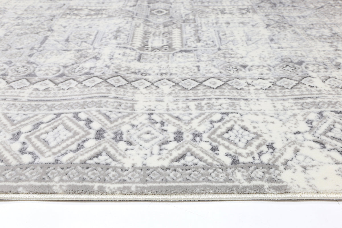 Bohemian Paradise Panel Grey Rug - 03GREY – view 4