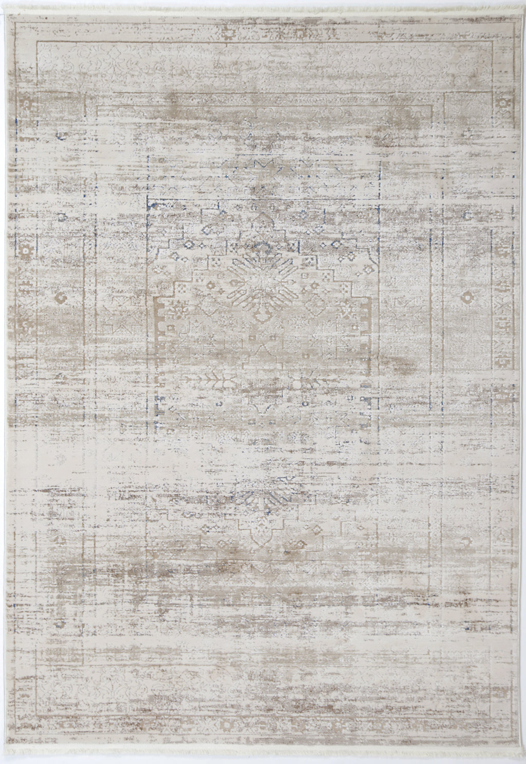 Bohemian Paradise Traditional Beige Blue Rug -04BBLU – view 2