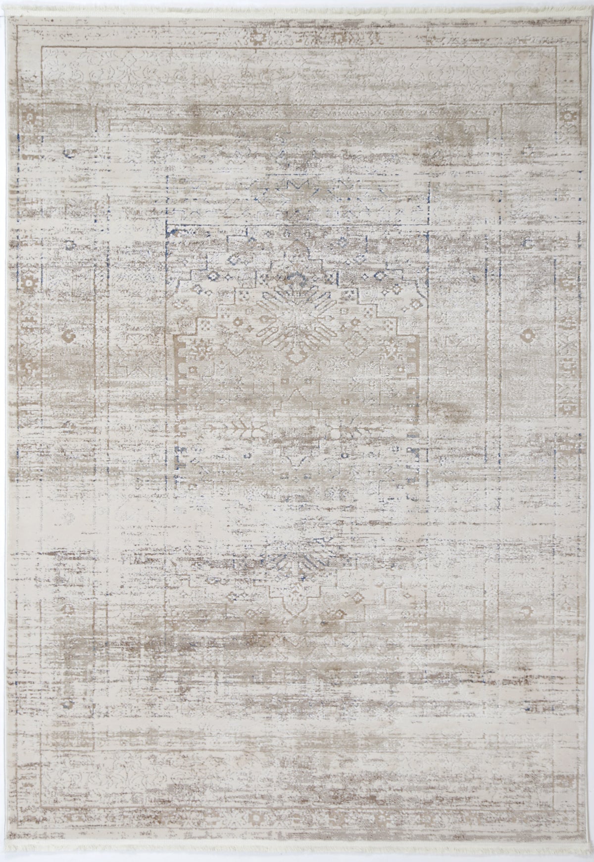 Bohemian Paradise Traditional Beige Blue Rug -04BBLU – view 2
