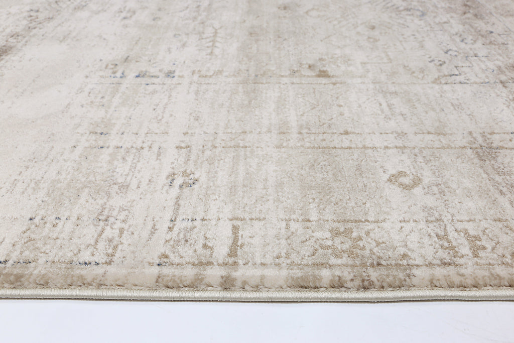 Bohemian Paradise Traditional Beige Blue Rug -04BBLU – view 5