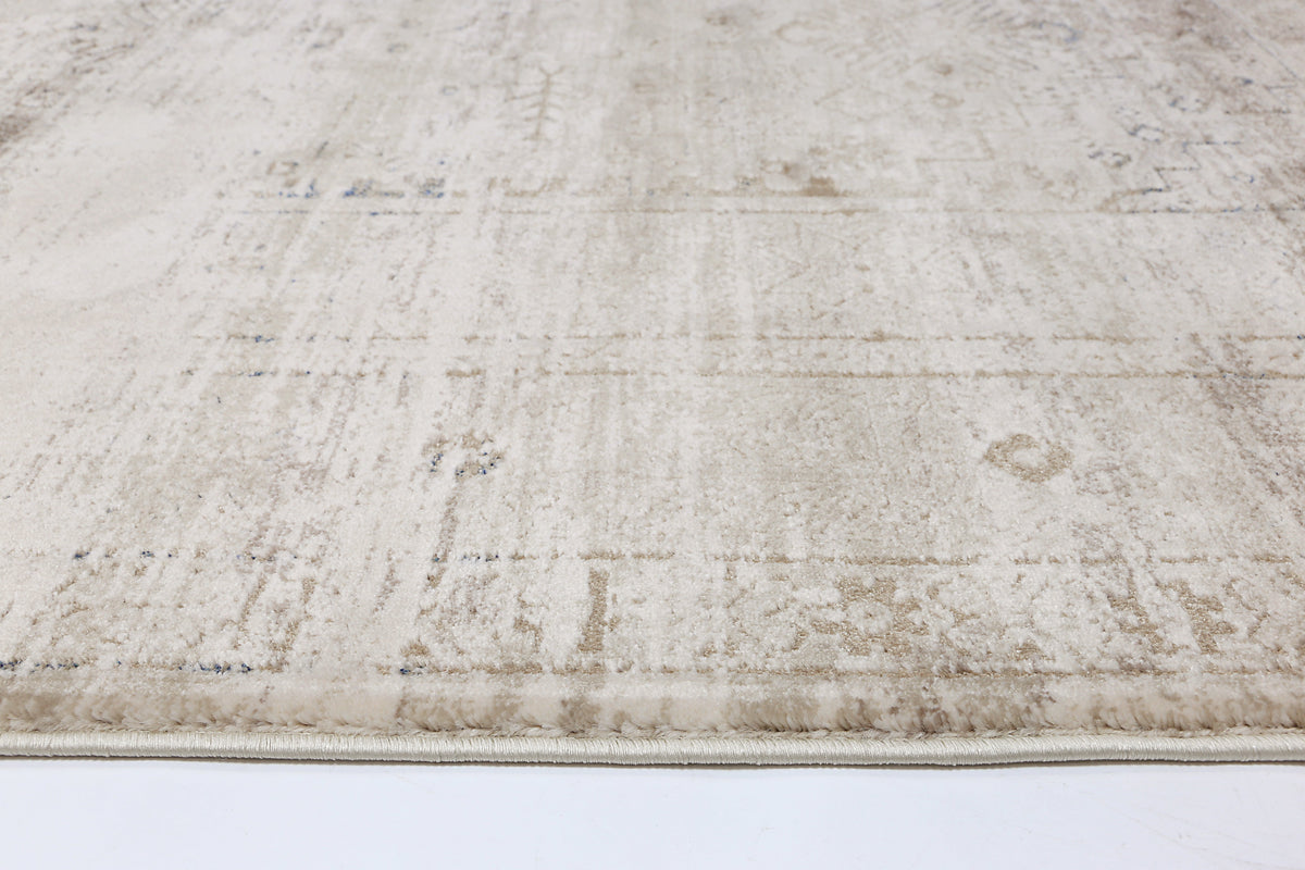 Bohemian Paradise Traditional Beige Blue Rug -04BBLU – view 5