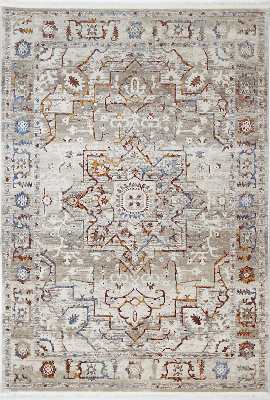 Bohemian Paradise Medallion Beige Multi Rug - 05BMUL – view 2