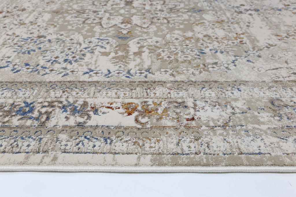 Bohemian Paradise Vintage Medallion Beige Multi Rug - 08BMUL – view 5