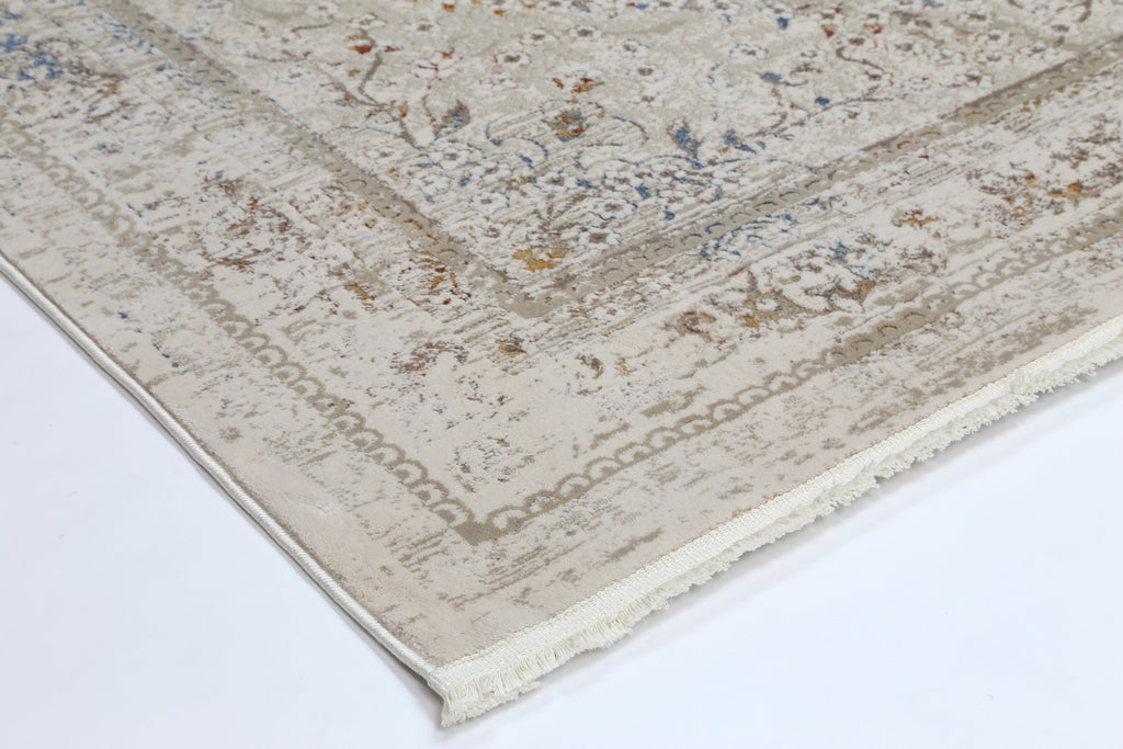 Bohemian Paradise Vintage Medallion Beige Multi Rug - 08BMUL – view 3