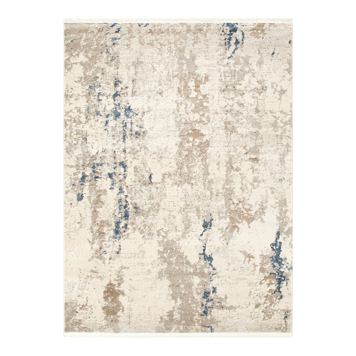 Bohemian Paradise One Modern Beige Blue Rug - 01BBLU – view 2