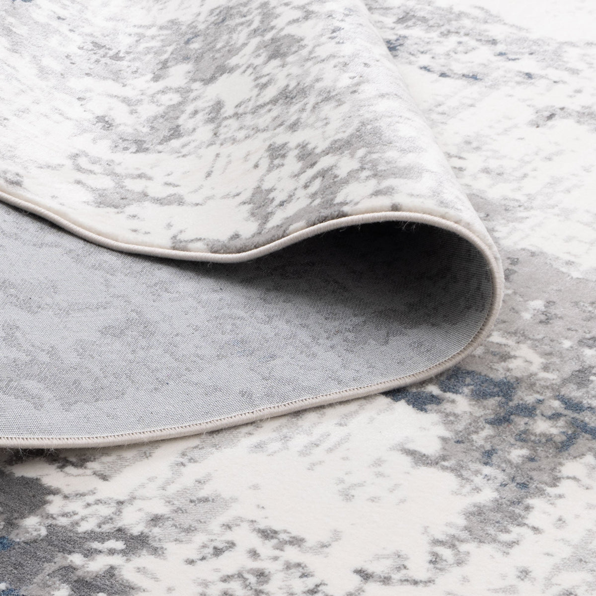Bohemian Paradise One Modern Grey Blue Rug - 01GBLU – view 4