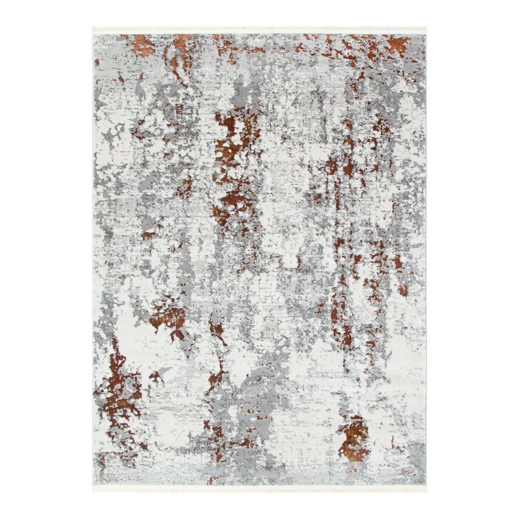 Bohemian Paradise One Modern Grey Terracotta Rug - 01GTER – view 2