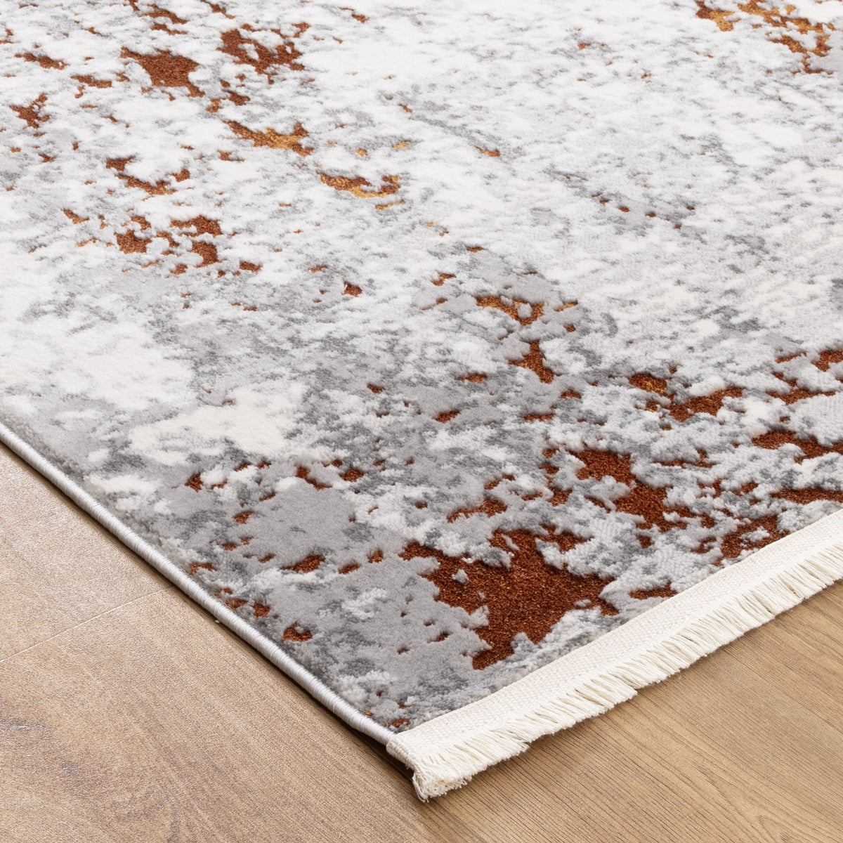Bohemian Paradise One Modern Grey Terracotta Rug - 01GTER – view 3