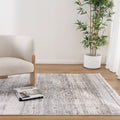 Bohemian Paradise Traditional Grey Multi Rug - 04GMUL styled with furniture