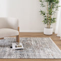 Bohemian Paradise Medallion Grey Multi Rug - 06GMUL styled with furniture