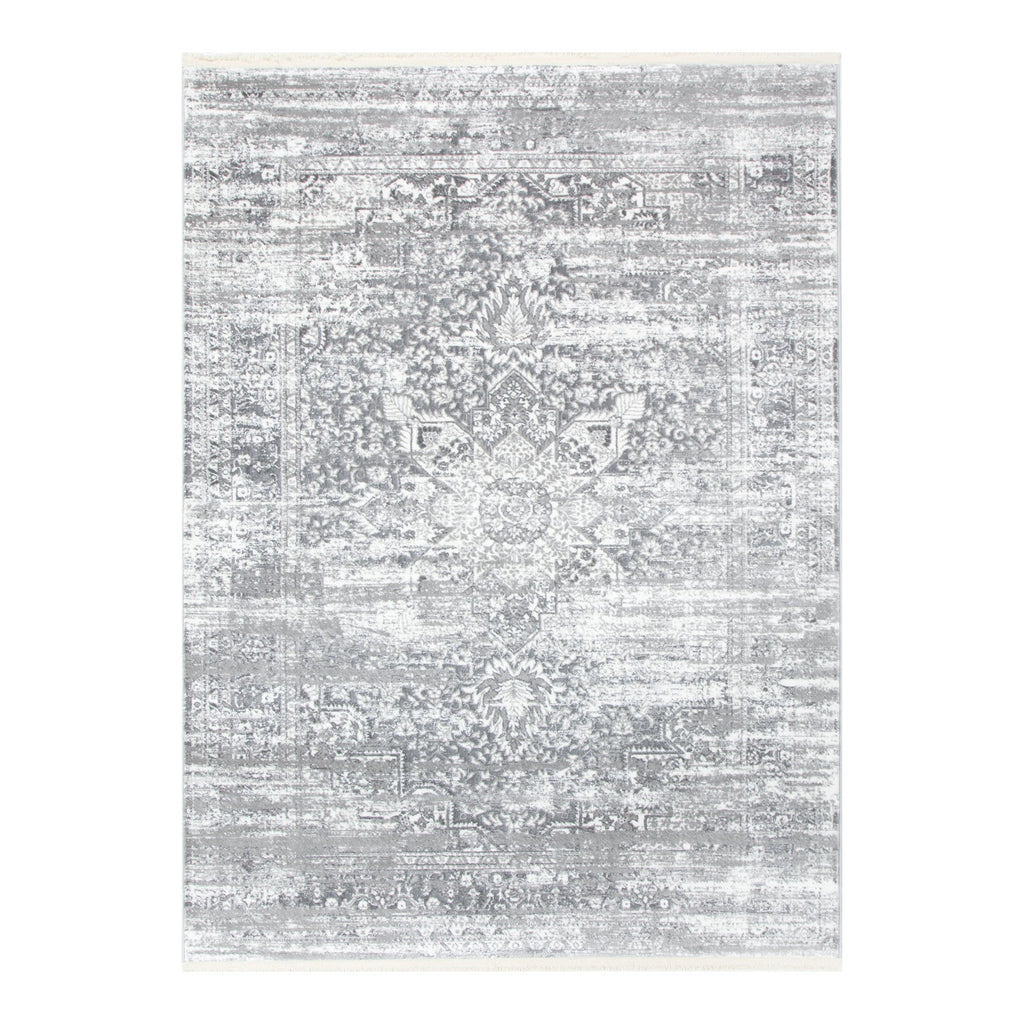 Bohemian Paradise Medallion Grey Rug - 06GREY – view 2