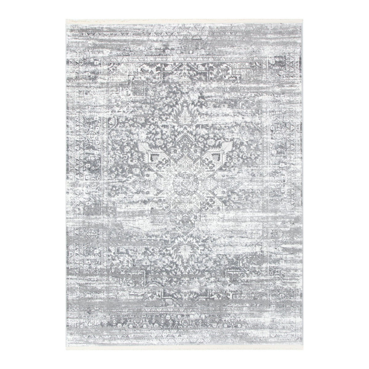 Bohemian Paradise Medallion Grey Rug - 06GREY – view 2
